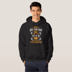 Veste À Capuche Je suis en couple avec ma salle de sport Fitness G