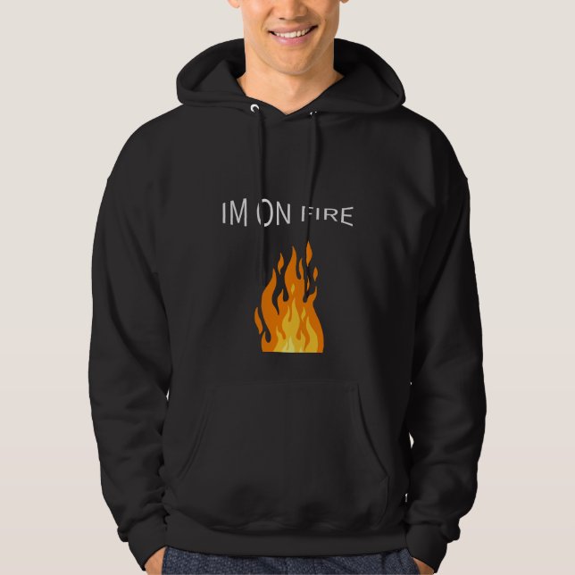 Veste À Capuche Je suis en feu cadeau (Devant)