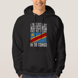Veste À Capuche Je suis fatigué de me réveiller et de ne pas être