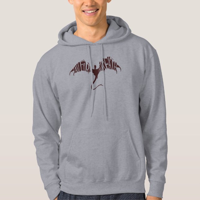 Veste À Capuche Je Suis Feu Je Suis Mort - Graphique (Devant)