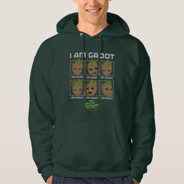 Veste À Capuche Je Suis Groot Moods (Devant)