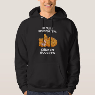 Veste À Capuche Je suis juste là pour les pépites de poulet Fries