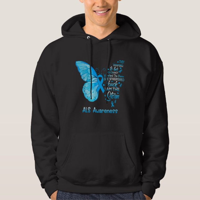 Veste À Capuche Je Suis La Tempête Aussi Le Papillon De Sensibilis (Devant)