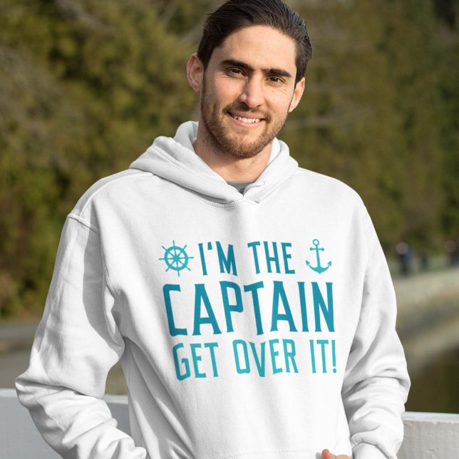 Veste À Capuche Je suis le Capitaine s'en va (Créateur téléchargé)