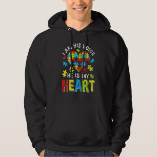 Veste À Capuche Je Suis Sa Voix Il Est Mon Coeur Autisme Maintenan