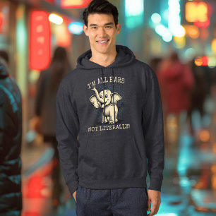 Veste À Capuche Je suis tout ouïe... Pas littéralement ! - Éléphan