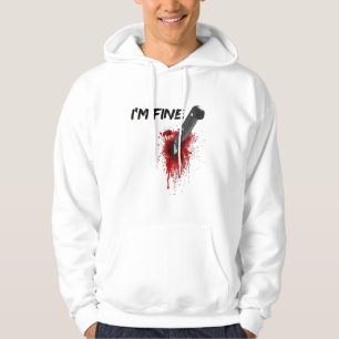 Veste À Capuche Je suis très sanglante (côté arrière) T-shirt