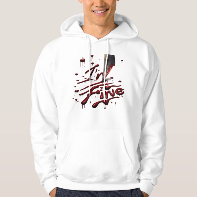 Veste À Capuche Je suis un beau film Halloween Zombie (Devant)