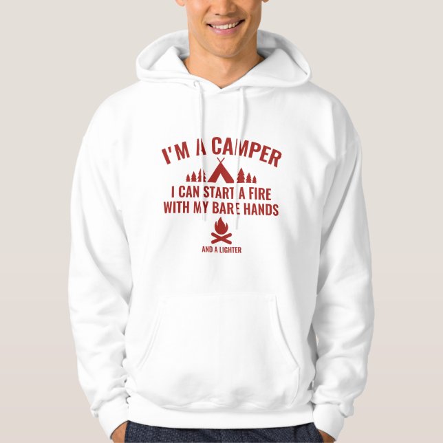 Veste À Capuche Je suis un Camper (Devant)