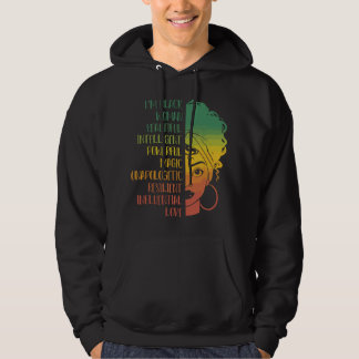 Veste À Capuche Je suis une femme noire belle intelligente afro-am