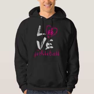 Veste À Capuche Je t'aime Pickleball Drôle Pickle Ball pour joueur