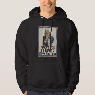 Veste À Capuche Je veux que vous ayez un heureux premier jour d'éc