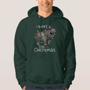 Veste À Capuche Je Veux Un Hippopotame Pour Les Pyjamas De Noël
