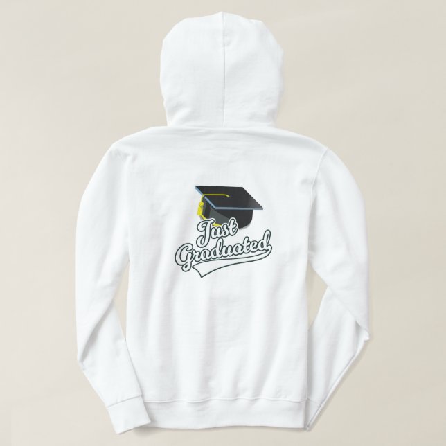 Veste À Capuche Je viens d'être diplômé ! (Design dos)