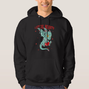 Veste À Capuche Je Vole Les Coeurs Adorable Petit Dragon Volant Po