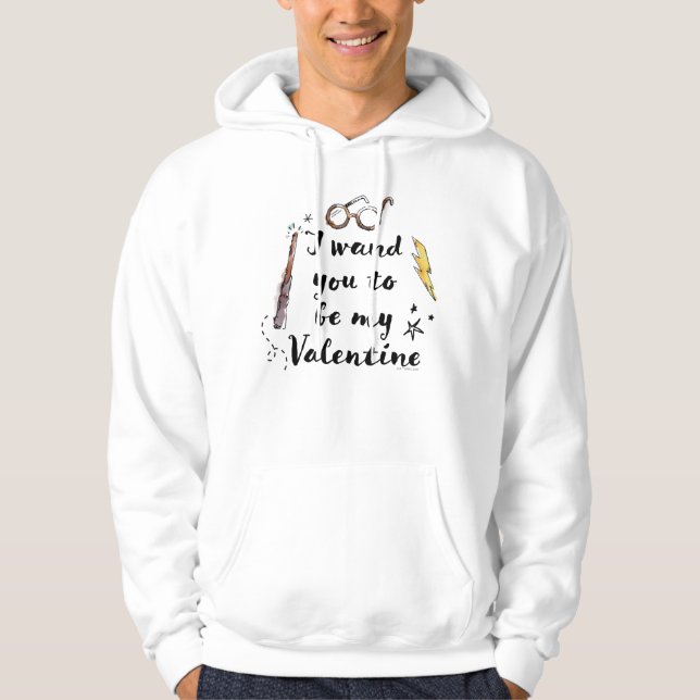 Veste À Capuche Je Vous Demande D'Être Ma Valentine (Devant)