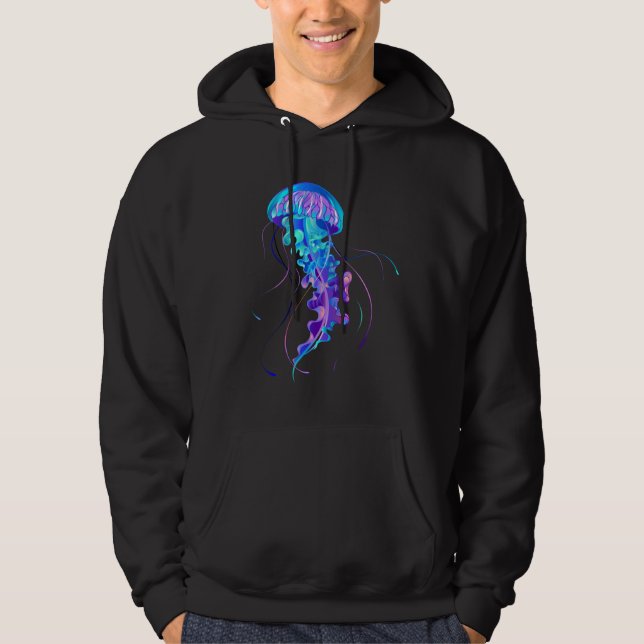 Veste À Capuche Jellyfish éclatante couleur (Devant)