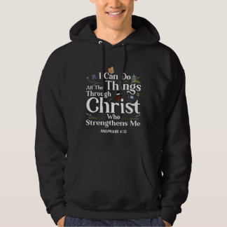 Veste À Capuche Jésus Bible chrétienne Verse Philippiens 413 Fleur