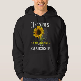 Veste À Capuche Jésus Ce n'est pas une religion C'est une relation