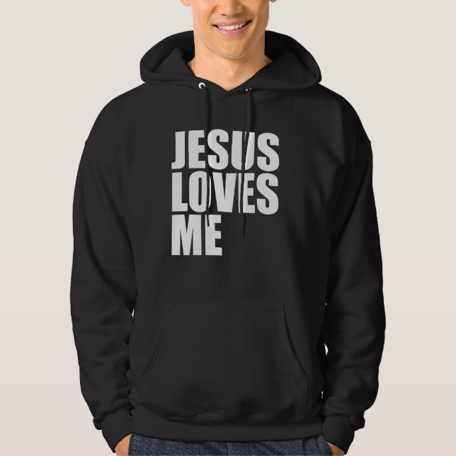 VESTE À CAPUCHE JÉSUS M'AIME (Devant)