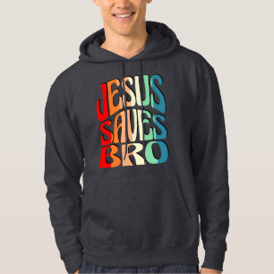 VESTE À CAPUCHE JESUS SAVE BRO VINTAGE