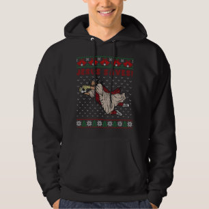 Veste À Capuche Jésus Saves Soccer But Keeper Gros Noël Swea