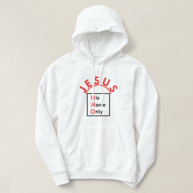 Veste À Capuche Jésus - Son Nom Seulement (Design devant)