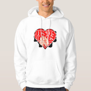 Veste À Capuche Jésus vous aime - Foi chrétienne inspirante