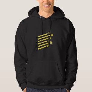 Veste À Capuche Jeu de dés géométrique géométrique Jaune Polyédriq
