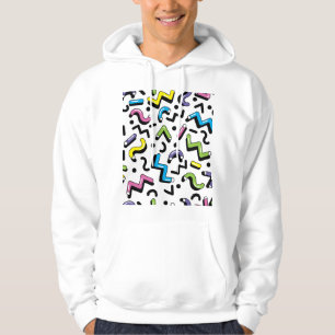 Veste À Capuche Jeu géométrique : Motif de formes de Doodles