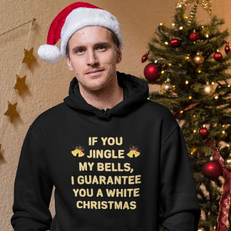 Veste À Capuche Jingle Mes cloches Pour Un Tee De Noël Blanc Drôle