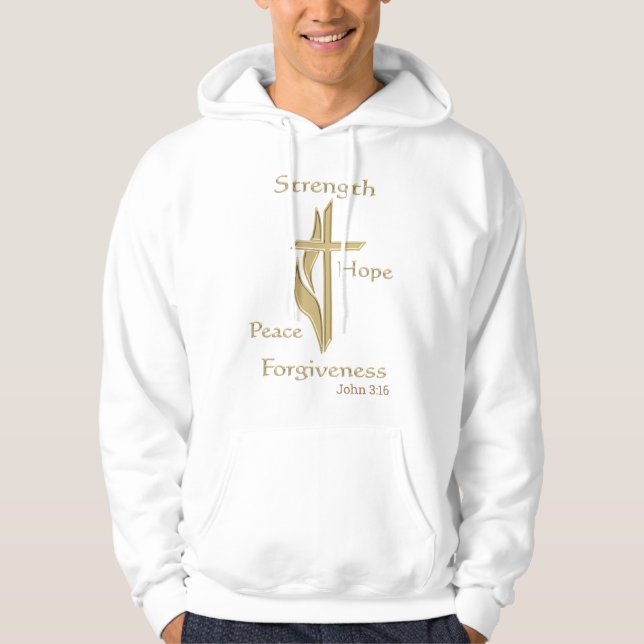 Veste À Capuche John 3:16 (Devant)