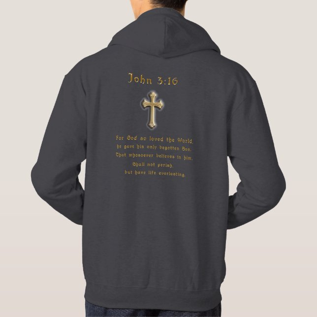 Veste À Capuche John 3:16 (Dos)