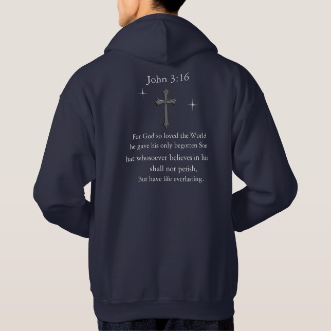 Veste À Capuche John 3:16 (Dos)