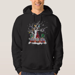 Veste À Capuche Joli Buffalo Gnome Plaid Christmas Tree Léger laid