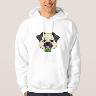 Veste À Capuche Joli chien Carlin avec Papillon