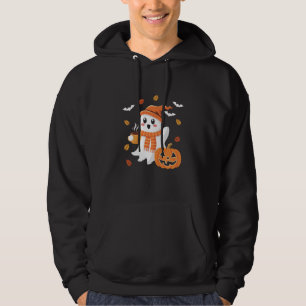 Veste À Capuche Joli fantôme buvant un café glacé Halloween