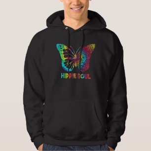 Veste À Capuche Joli Papillon Hippie Soul Avec Signes de Paix Hipp