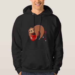 Veste À Capuche Jolie Lazy Sloth Holt Heart Love Sloth Valentine