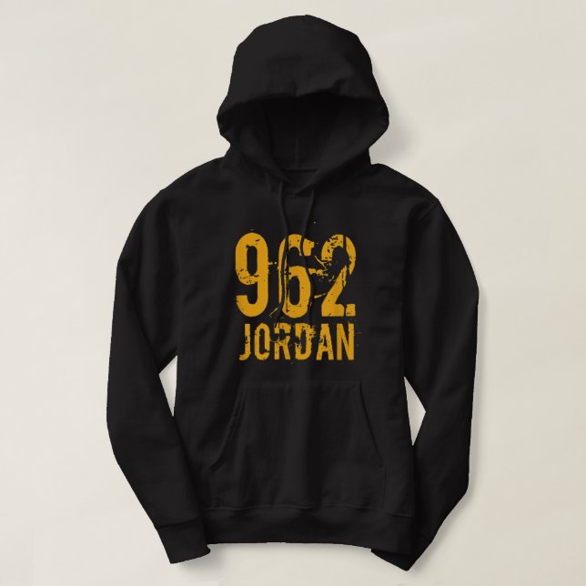 Veste À Capuche Jordanie 962 Indicatif régional (Design devant)