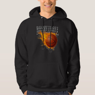 Veste À Capuche Joueur de basketball Cerceau de basketball Dunking
