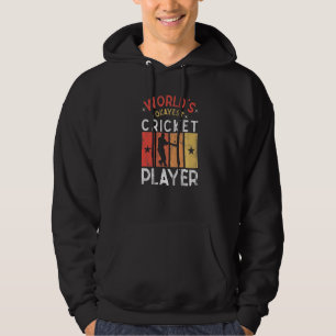 Veste À Capuche Joueur de cricket moyennement doué disant Sports