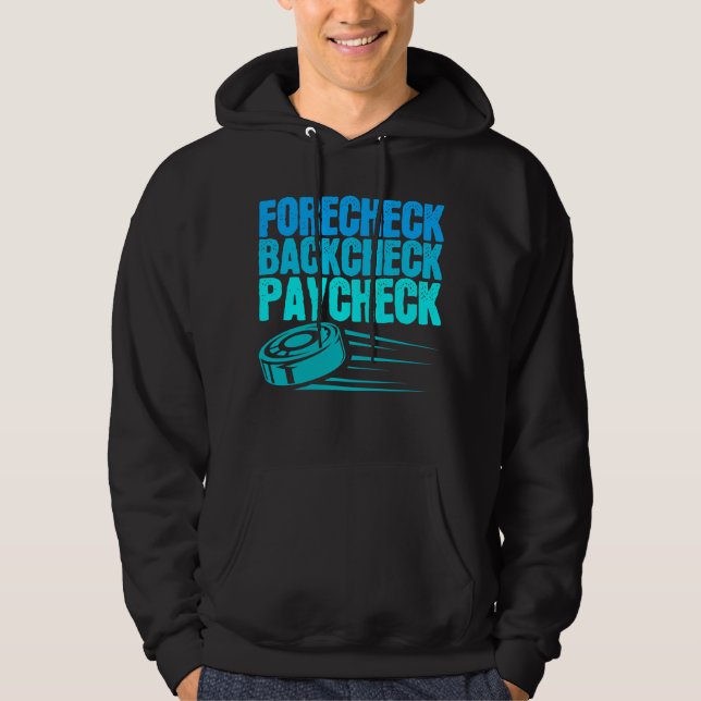 Veste À Capuche Joueur Paycheck du Forecheck de hockey sur glace (Devant)