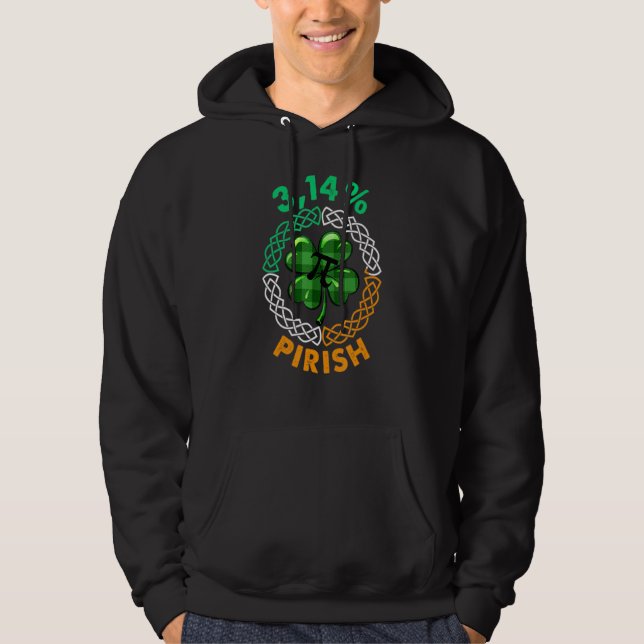 Veste À Capuche Jour de la Saint Patrick Math Pi Day Happy Pi Day  (Devant)