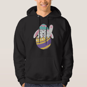 Veste À Capuche Jour de Pâques de lapin mignon Joyeux Sourire Visa