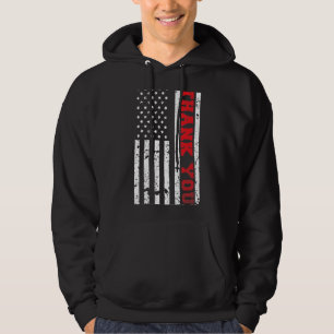 Veste À Capuche Jour des vétérans du Merci du drapeau patriotique