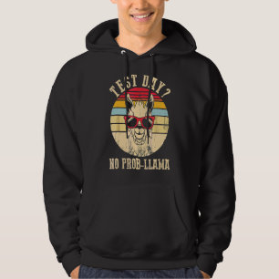 Veste À Capuche Jour d'essai No Prob Llama Professeur Test d'exame