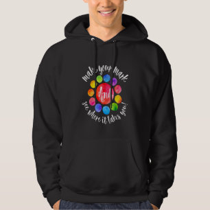 Veste À Capuche Jour du point arc-en-ciel Faites votre marque Voye