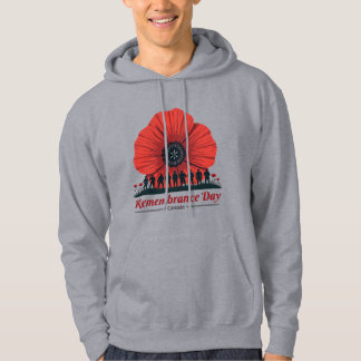 Veste À Capuche Jour du Souvenir du Canada - honorer les anciens c