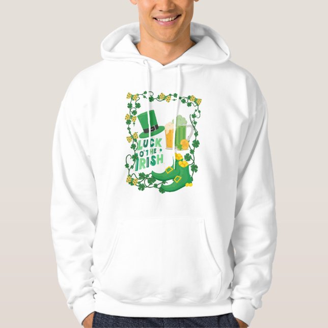 VESTE À CAPUCHE JOURNÉE ST PATRICK  (Devant)